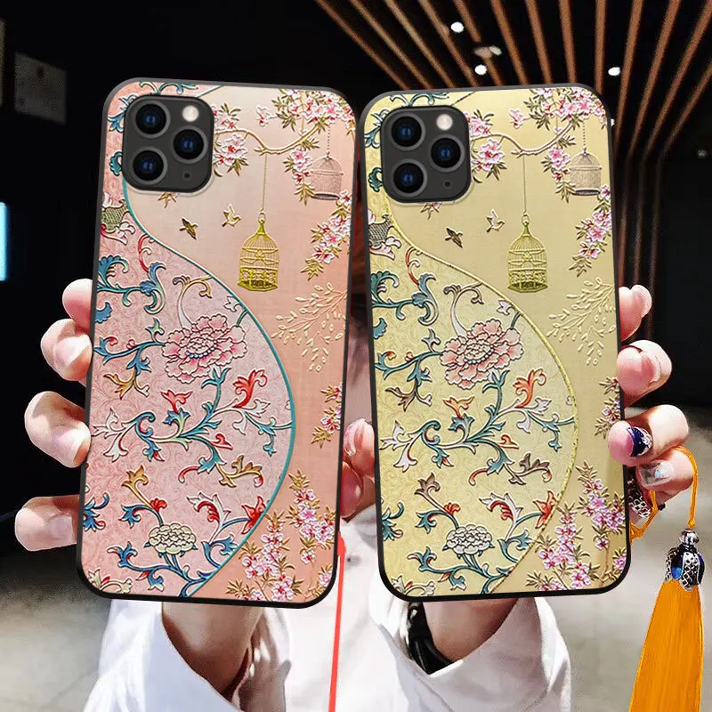 Fashion 3D Emboss Phone Case for iPhone 11 12 13 14 Pro MAX X XS MAX XR 8 7 Plus Soft Back Cover Tassel Cases Capa fit Coque
Fashion 3D Emboss Phone Case for iPhone 11 12 13 14 Pro MAX X XS MAX XR 8 7 Plus Soft Back Cover Tassel Cases Capa fit Coque