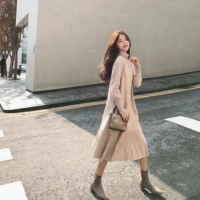 ZITY Women Sweater Dress Casual Maxi Dress 2019 Winter Turtleneck Knitting Party Dresses Loose Long Dresses Plus Size
ZITY Women Sweater Dress Casual Maxi Dress 2019 Winter Turtleneck Knitting Party Dresses Loose Long Dresses Plus Size