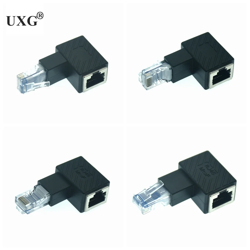 Переходник Ethernet Cat5e/Cat6 90 градусов и 270 RJ45 8P8C штекер | Компьютеры офис