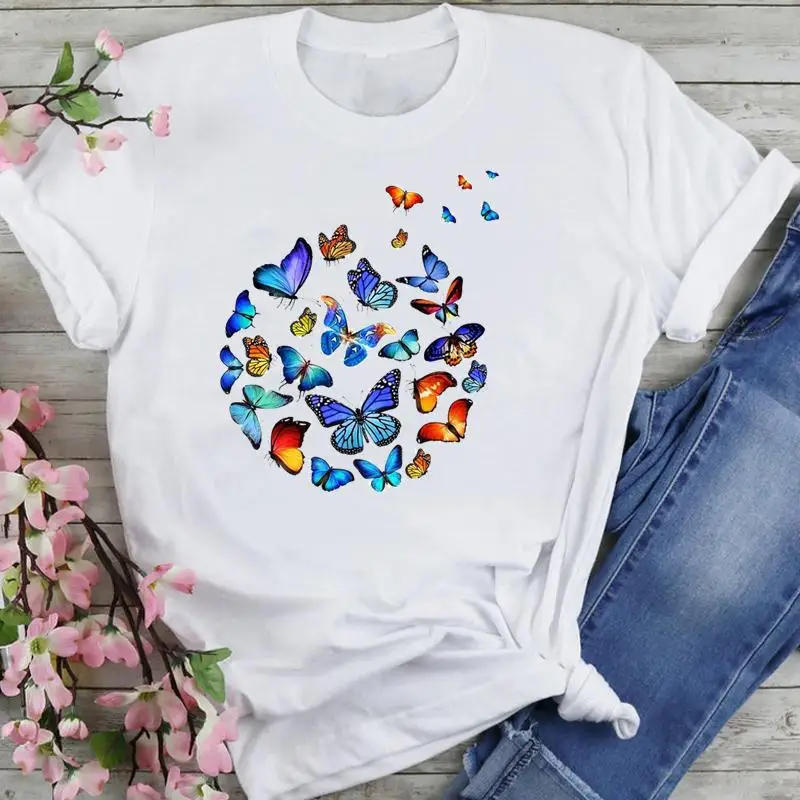 Women Graphic Ladies 90s Butterfly Kawaii 90s Cartoon Fashion Summer Female Clothes Print Short Sleeve Tops Tees Tshirt T-shirt
Women Graphic Ladies 90s Butterfly Kawaii 90s Cartoon Fashion Summer Female Clothes Print Short Sleeve Tops Tees Tshirt T-shirt