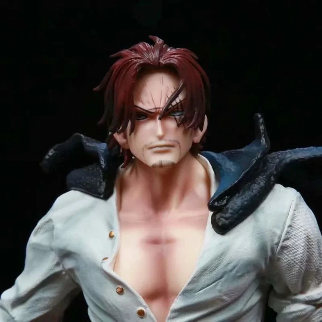 Anime One Piece Four Emperors Red Hair Shanks Battle Ver. GK PVC Action Figure Statue Collectible Model Kids Toys Doll 39CM
Anime One Piece Four Emperors Red Hair Shanks Battle Ver. GK PVC Action Figure Statue Collectible Model Kids Toys Doll 39CM
