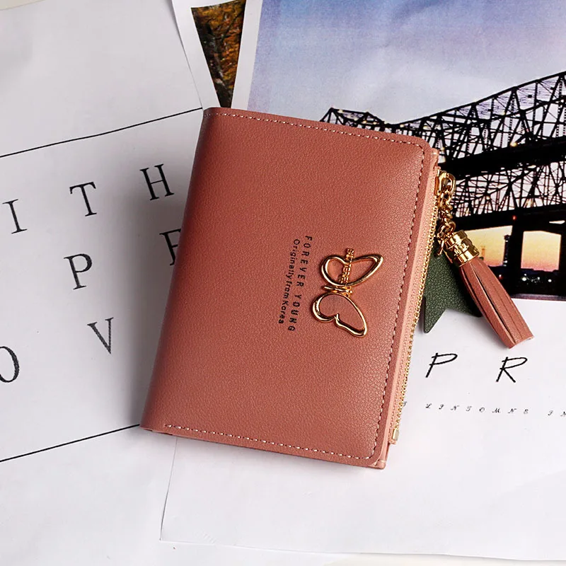 New ladies wallet women short butterfly tassel zipper cute coin purse student small wallet wallet wallet clutch
New ladies wallet women short butterfly tassel zipper cute coin purse student small wallet wallet wallet clutch