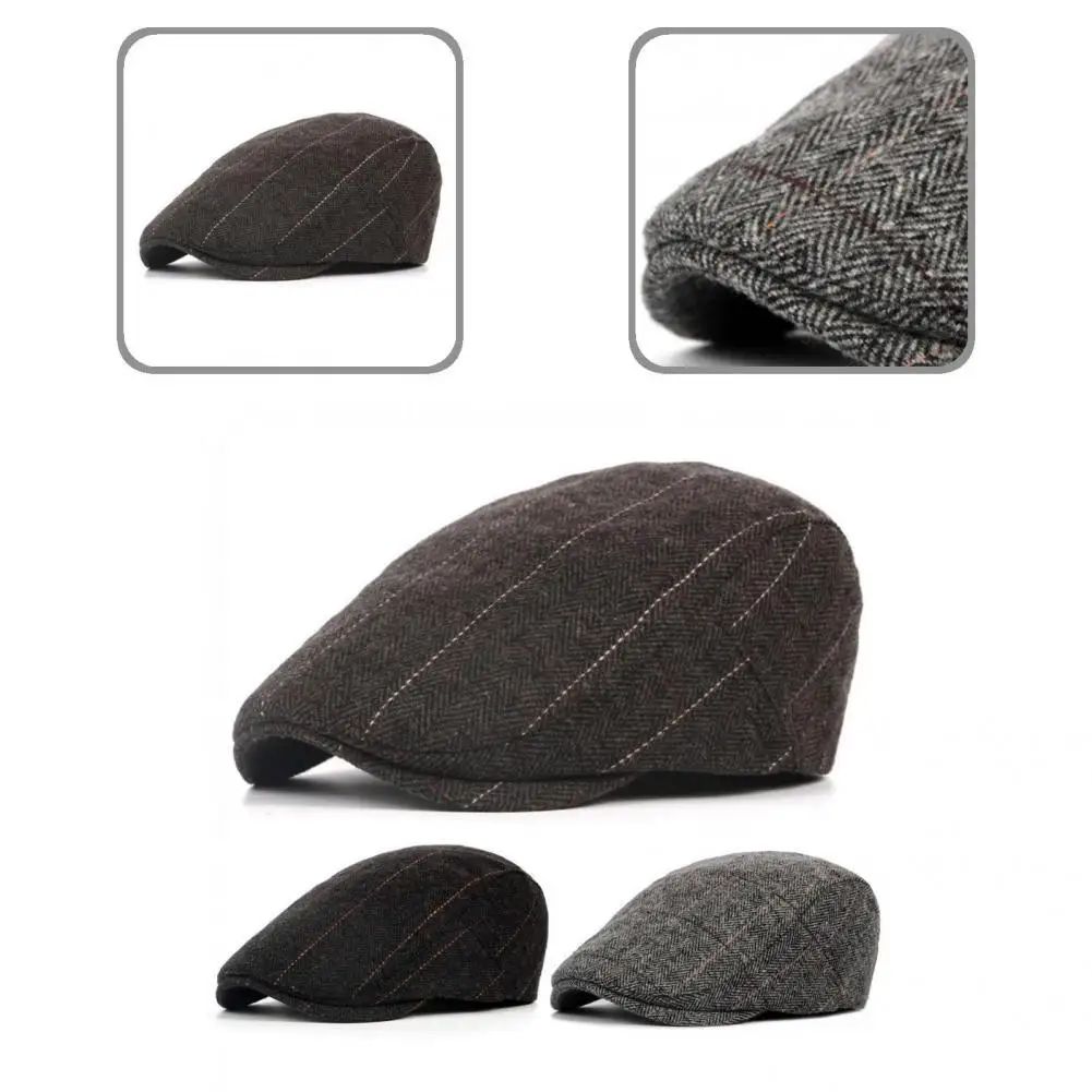 Western Style Great Winter Men Striped Hat Adjustable Men Cap Advanced Flat for Camping
Western Style Great Winter Men Striped Hat Adjustable Men Cap Advanced Flat for Camping