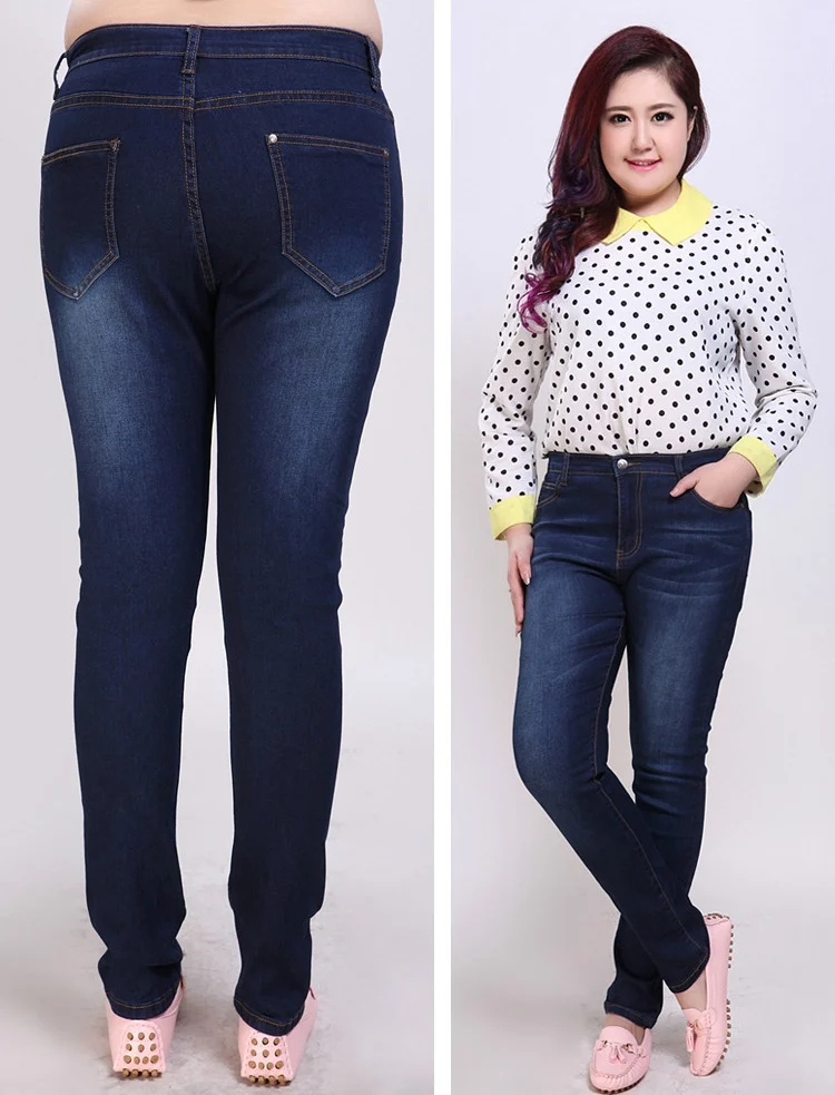 New Arrival Spring Autumn Style Pants Women Jeans Plus Size 42 High Waist women's trousers 
New Arrival Spring Autumn Style Pants Women Jeans Plus Size 42 High Waist women's trousers