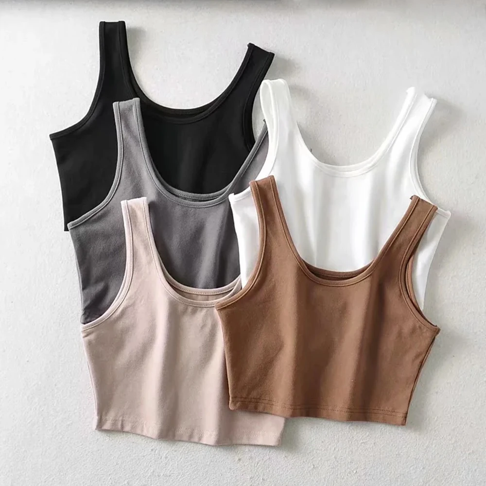 Sexy Women Summer Sports Bra U-shaped Back Bra Tube Top Women Sleeveless Fitness Bra Cotton U Collar Knitted Fashion Street Top
Sexy Women Summer Sports Bra U-shaped Back Bra Tube Top Women Sleeveless Fitness Bra Cotton U Collar Knitted Fashion Street Top