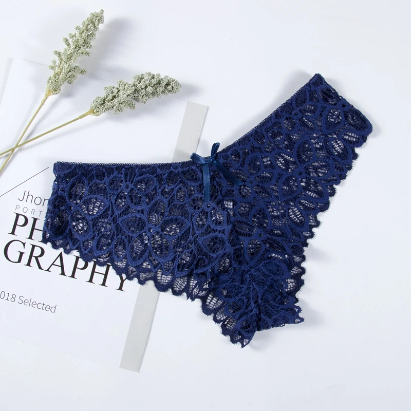 New Sexy Lace Panties For Women Girls Underwear Flower Panty 2020 Bow Breathable Low-Rise Female Comfortable Lingerie Briefs
New Sexy Lace Panties For Women Girls Underwear Flower Panty 2020 Bow Breathable Low-Rise Female Comfortable Lingerie Briefs