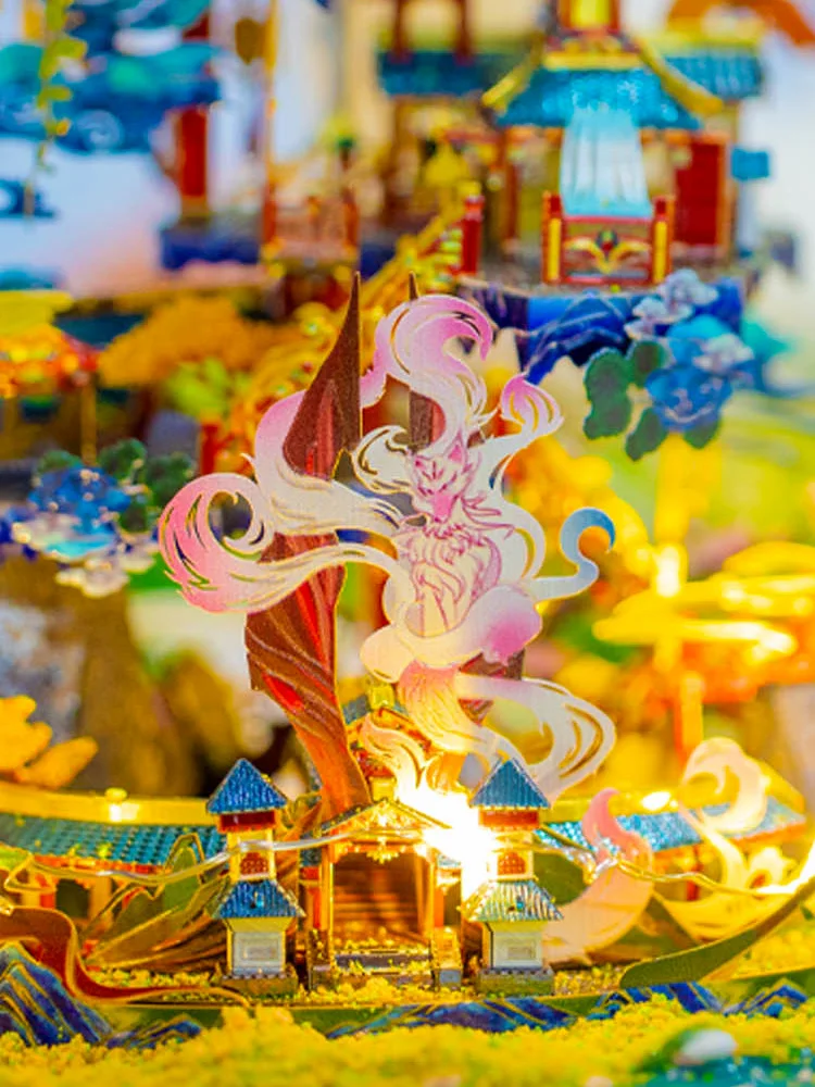 Art model Qingqiu Fox Xianju 3D three-dimensional metal building jigsaw puzzle model Difficult manual DIY assembling ceremony
Art model Qingqiu Fox Xianju 3D three-dimensional metal building jigsaw puzzle model Difficult manual DIY assembling ceremony