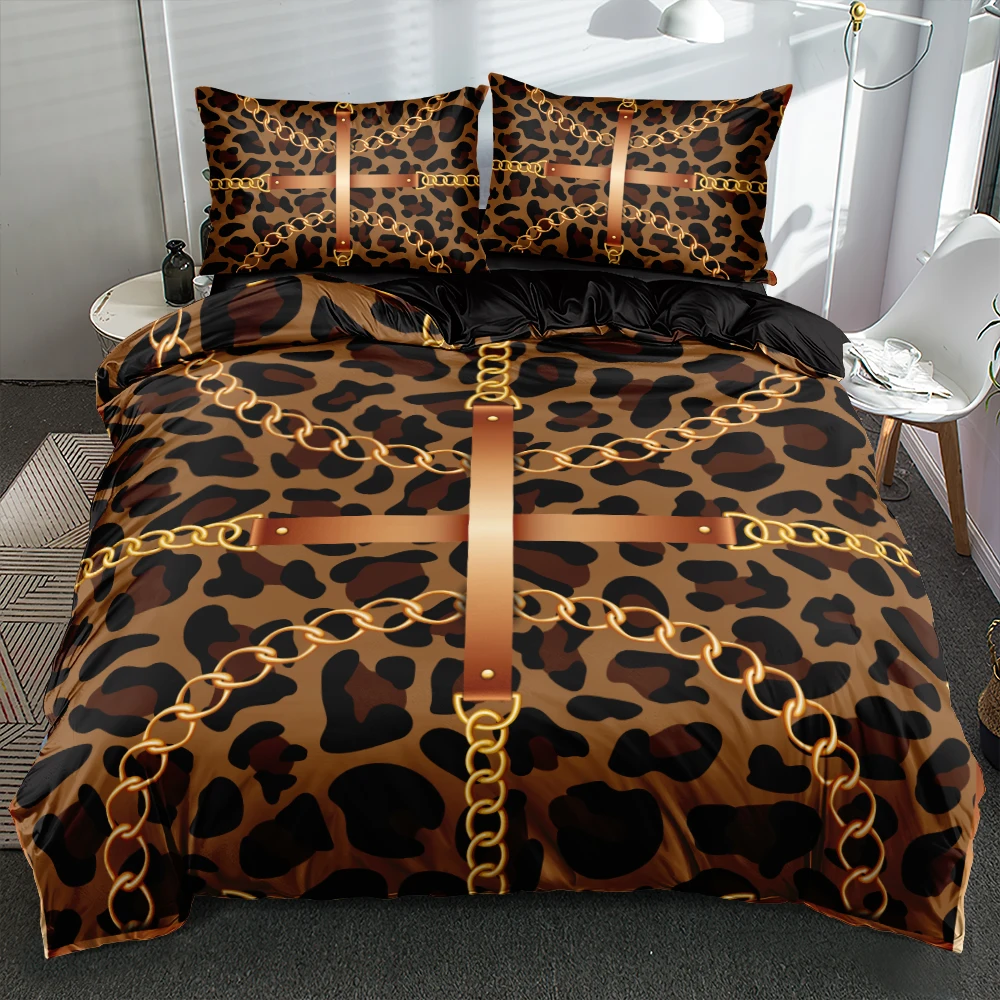 3D Luxury Brown Leopard Grain Duvet Cover Set Comforter/Quilt Cover Set Twin Full Queen King Size 203x230cm Bed Linen Bedrooms
3D Luxury Brown Leopard Grain Duvet Cover Set Comforter/Quilt Cover Set Twin Full Queen King Size 203x230cm Bed Linen Bedrooms