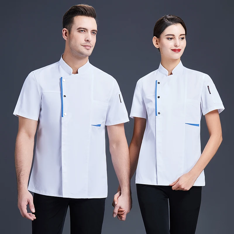 2021 Unisex Short Sleeve Chef's Uniform Jacket for Kitchen Bakery Restaurant Catering Chef Coat Hotel Cooking Pastry Cook Suit
2021 Unisex Short Sleeve Chef's Uniform Jacket for Kitchen Bakery Restaurant Catering Chef Coat Hotel Cooking Pastry Cook Suit