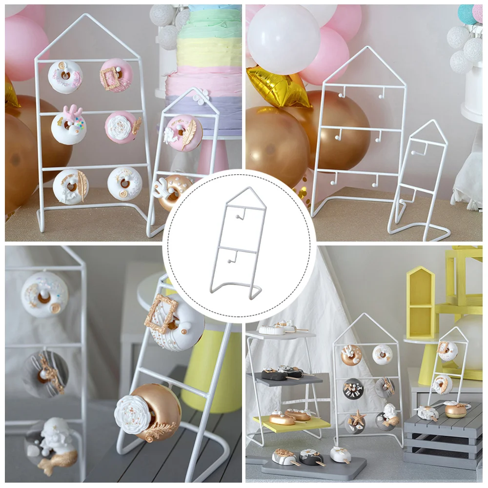 1Pc Doughnut Display Rack Wedding Dessert Showing Stand Iron Doughnuts Rack 
1Pc Doughnut Display Rack Wedding Dessert Showing Stand Iron Doughnuts Rack