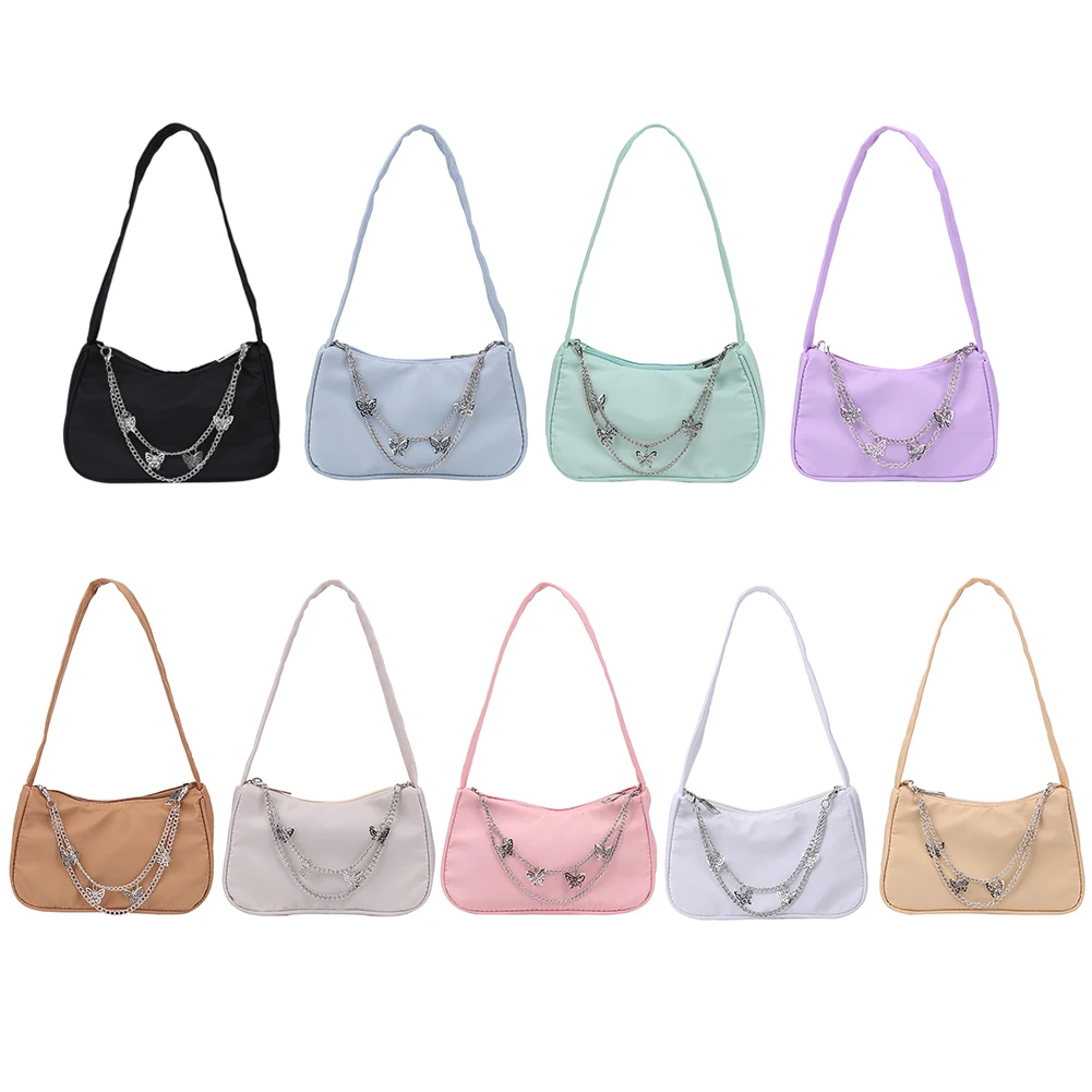 Fashion Women Shoulder Underarm Bag Pure Color Butterfly Chain Casual Ladies Small Hobos Handbags for Purse Phone
Fashion Women Shoulder Underarm Bag Pure Color Butterfly Chain Casual Ladies Small Hobos Handbags for Purse Phone