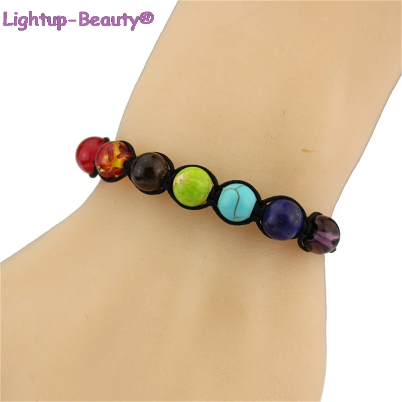 7 Chakra Healing Balance Natural Prayer Stones Braided Yoga Reiki Beads Bracelet Bangle Unisex Jewelry Bijouterie Accessories
7 Chakra Healing Balance Natural Prayer Stones Braided Yoga Reiki Beads Bracelet Bangle Unisex Jewelry Bijouterie Accessories