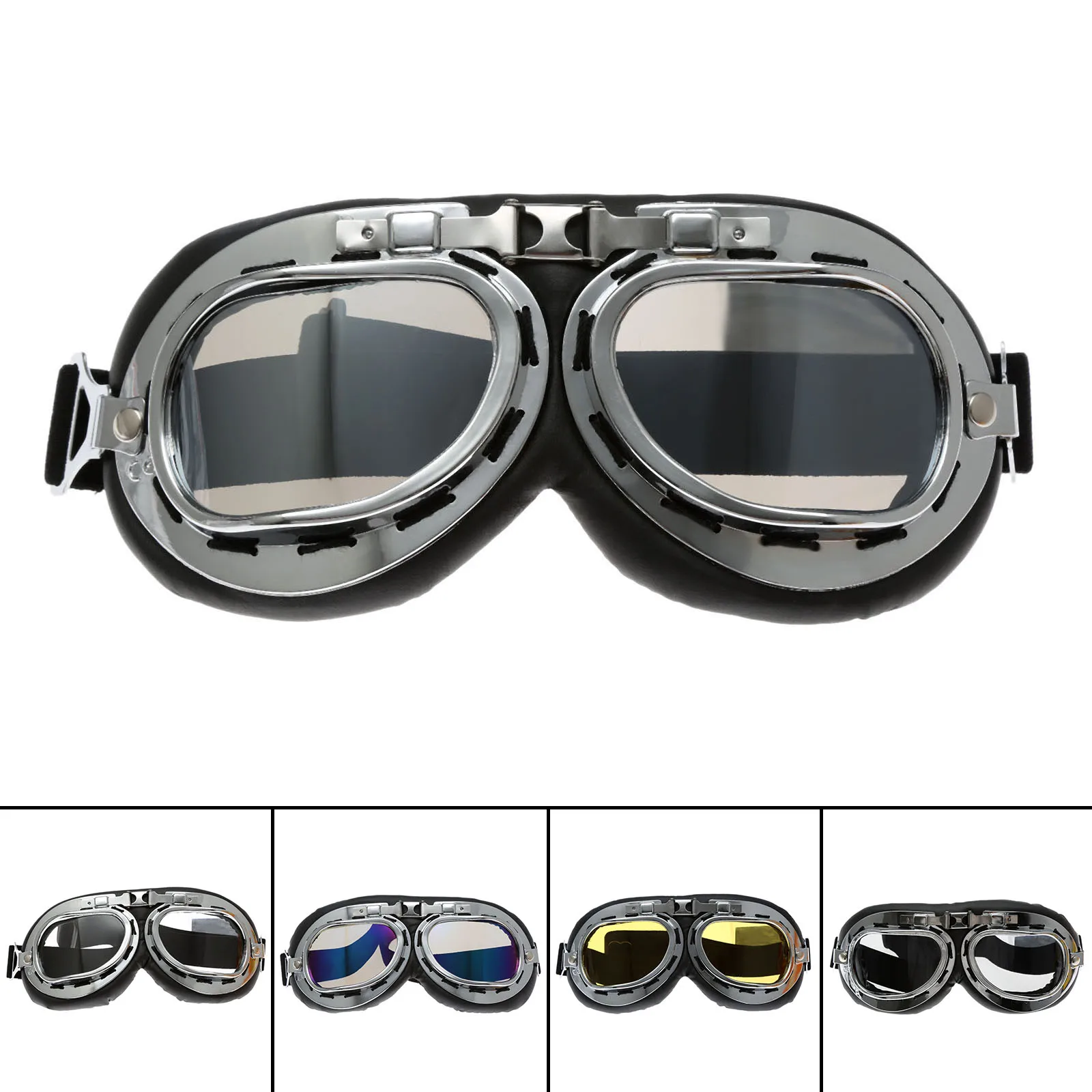 Retro Motorcycle Goggles Glasses Helmet Vintage Moto Classic Goggles For Pilot Steampunk ATV Bike Copper
Retro Motorcycle Goggles Glasses Helmet Vintage Moto Classic Goggles For Pilot Steampunk ATV Bike Copper