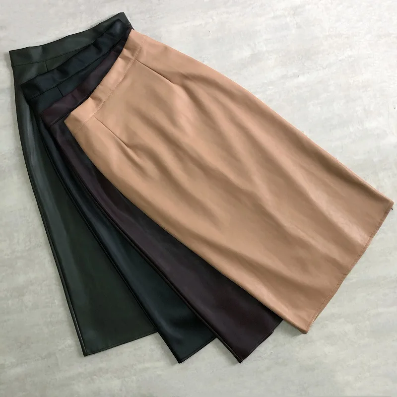 Autumn Winter PU Leather Skirt Women 2021 Bag Hip Slim Pencil Skirt plus Velvet Split Zipper High Waist Elegant Step Skirt Women
Autumn Winter PU Leather Skirt Women 2021 Bag Hip Slim Pencil Skirt plus Velvet Split Zipper High Waist Elegant Step Skirt Women