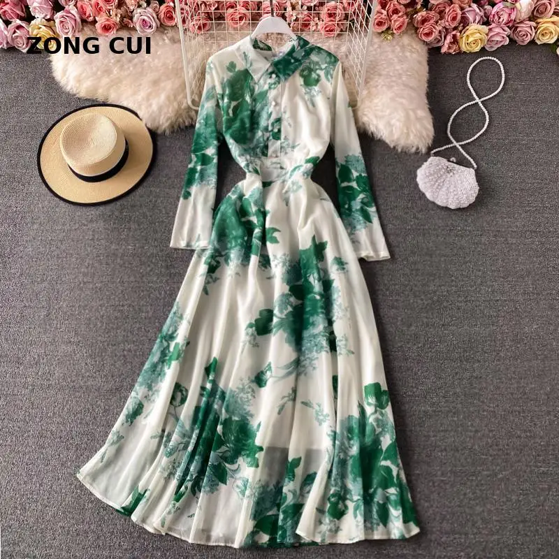 Винтажные чернила с цветочным принтом шифоновое длинное платье женское элегантное платье с отложным воротником, однобортное пальто с длин...
Винтажные чернила с цветочным принтом шифоновое длинное платье женское элегантное платье с отложным воротником, однобортное пальто с длин...