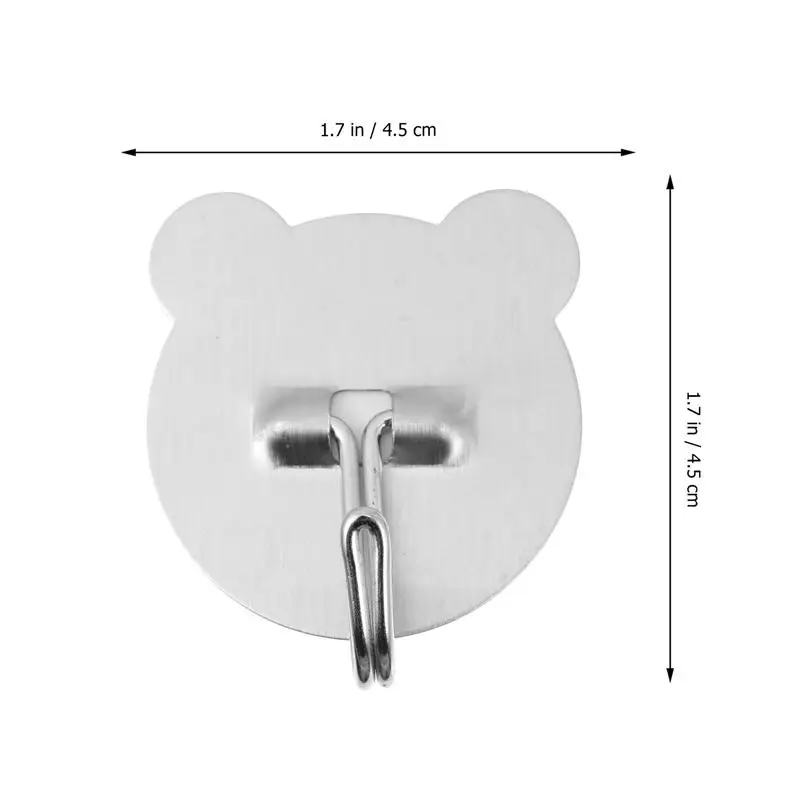 15pcs Stainless Steel Hole-Free Sticky Hooks Cartoon Bear Hooks Simple Wall Hooks Kitchen Storae Hooks
15pcs Stainless Steel Hole-Free Sticky Hooks Cartoon Bear Hooks Simple Wall Hooks Kitchen Storae Hooks