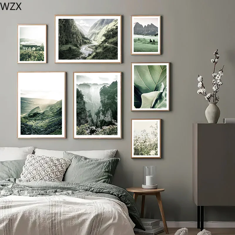 Green Mountain Forest Leaf Poster Nature Landscape Canvas Print Nordic Art Painting Wall Photography Bedroom Home DecorPicture
Green Mountain Forest Leaf Poster Nature Landscape Canvas Print Nordic Art Painting Wall Photography Bedroom Home DecorPicture
