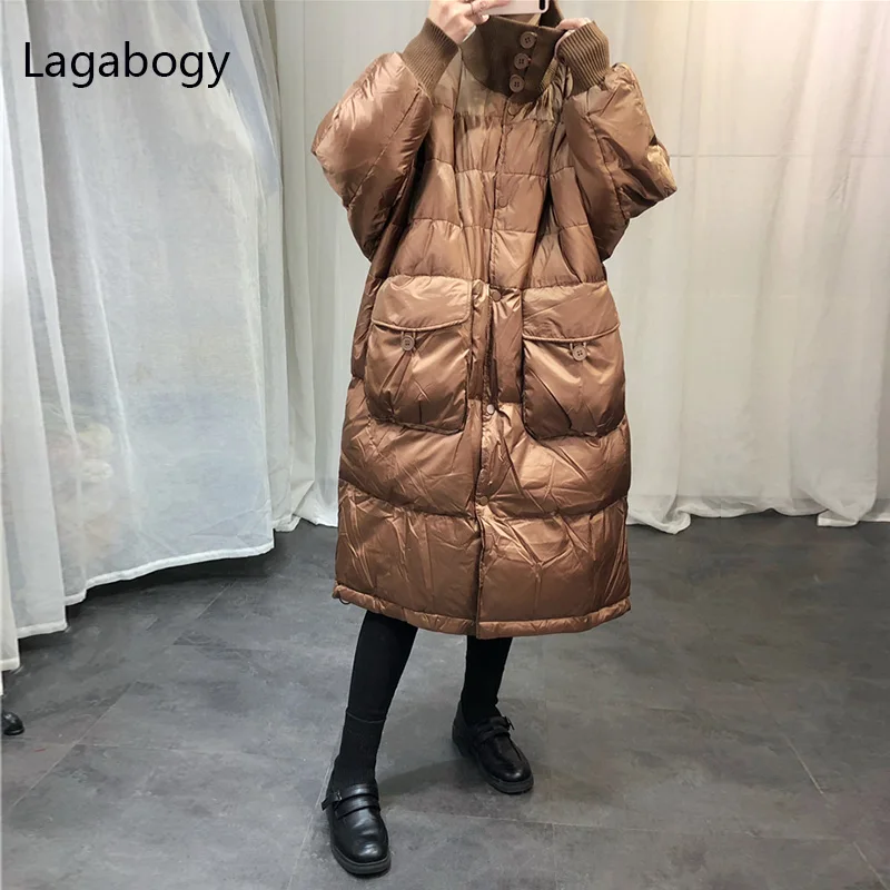 Lagabogy 2022 New Winter Puffer Jacket Women 90% White Duck Down Coat Female Oversize Long Warm Parkas Ladies Loose Snow Outwear
Lagabogy 2022 New Winter Puffer Jacket Women 90% White Duck Down Coat Female Oversize Long Warm Parkas Ladies Loose Snow Outwear