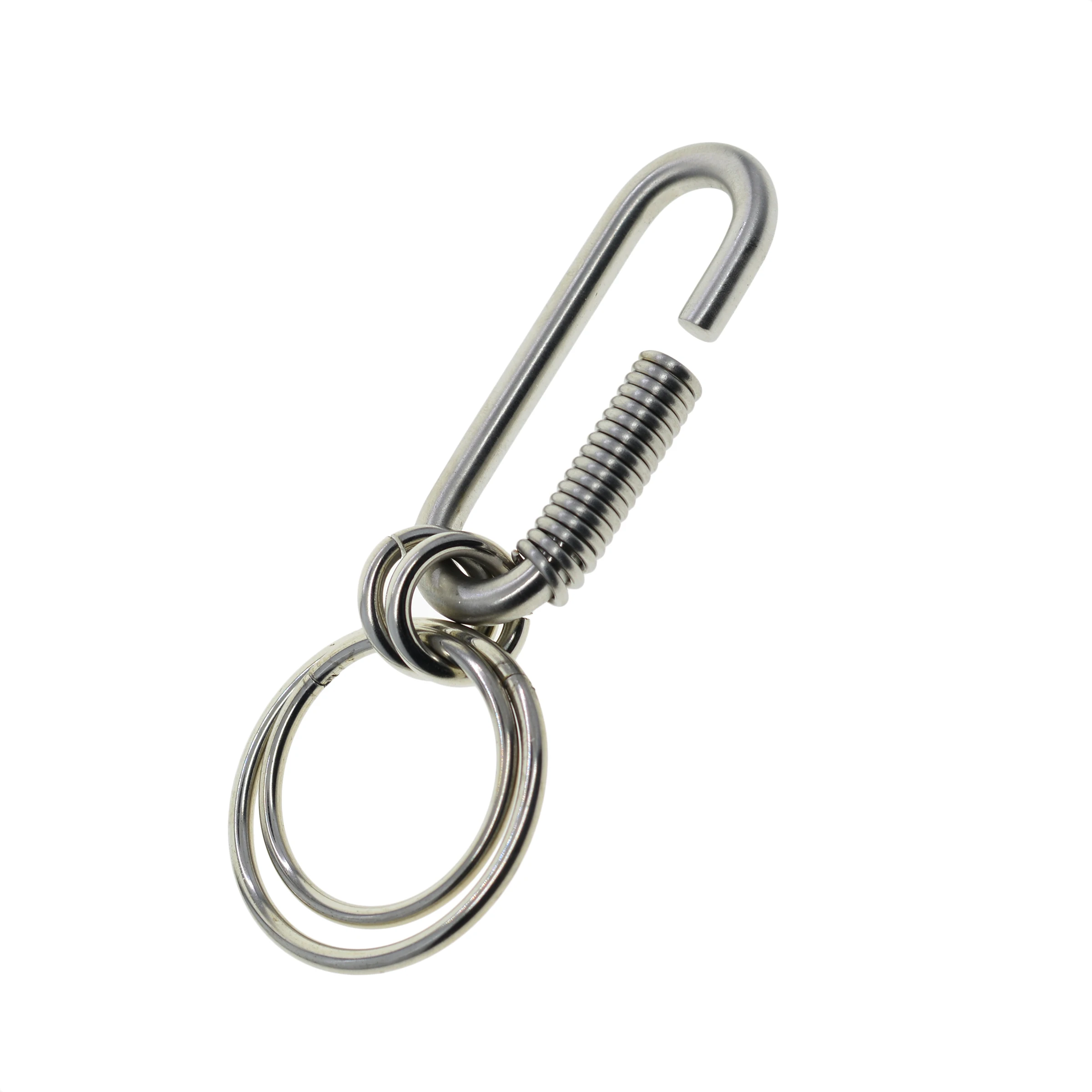 Extra strong Heavy duty matte 304 stainless steel wire wrapped Oval spring slide safety lock Carabiner keychains FOB EDC hook
Extra strong Heavy duty matte 304 stainless steel wire wrapped Oval spring slide safety lock Carabiner keychains FOB EDC hook