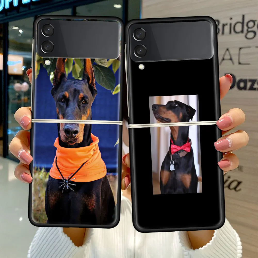 Fold Case for Samsung Galaxy Z Flip 3 Black Silicone Hard Phone Cover Shockprooft Capas Fashion Funda Dachshund Doberman Dog 
Fold Case for Samsung Galaxy Z Flip 3 Black Silicone Hard Phone Cover Shockprooft Capas Fashion Funda Dachshund Doberman Dog