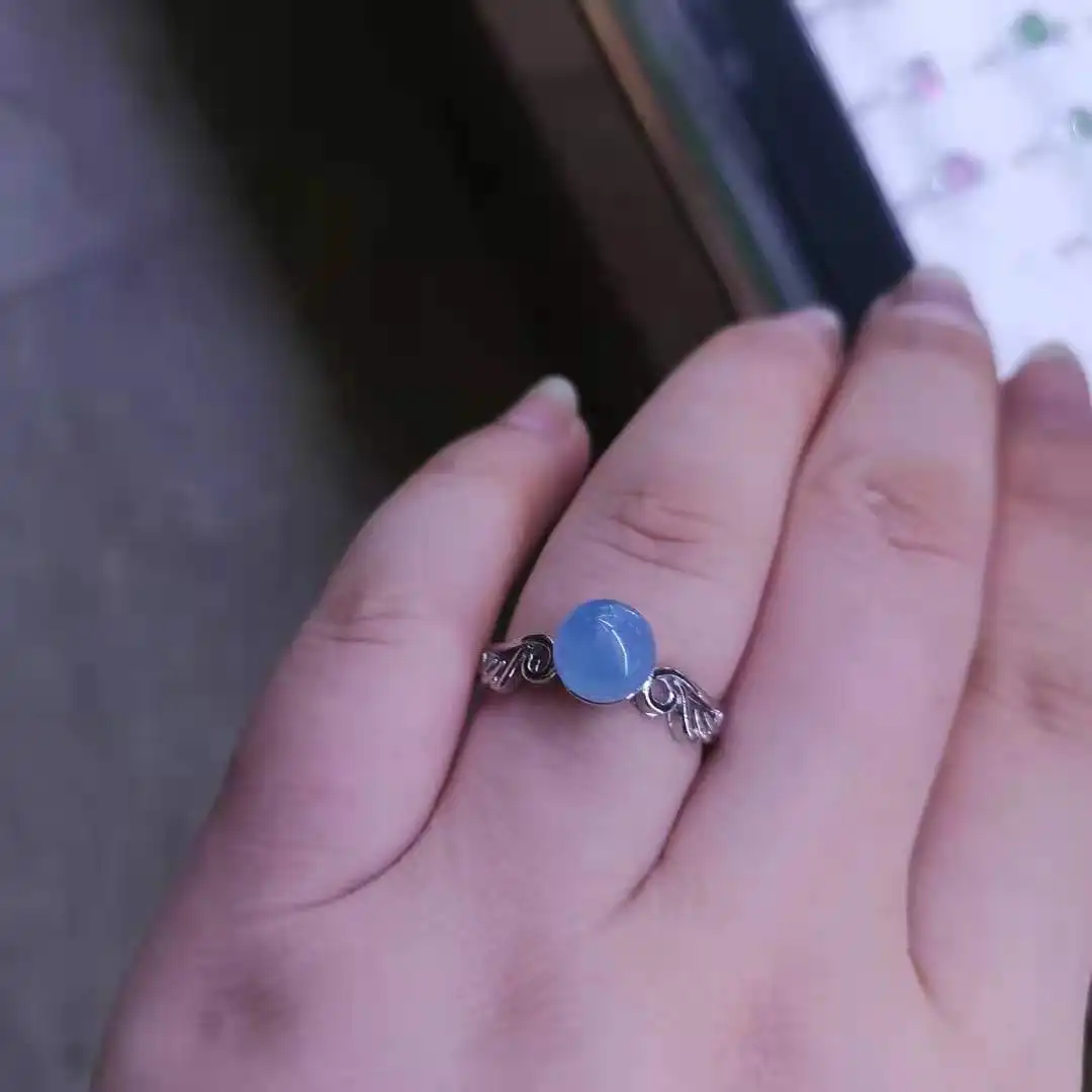 Natural Aquamarine Ring Women Angel Wings Classic Jewelry Bijoux Femme Anillos Mujer Ringen Silver aAliança De Namoro
Natural Aquamarine Ring Women Angel Wings Classic Jewelry Bijoux Femme Anillos Mujer Ringen Silver aAliança De Namoro