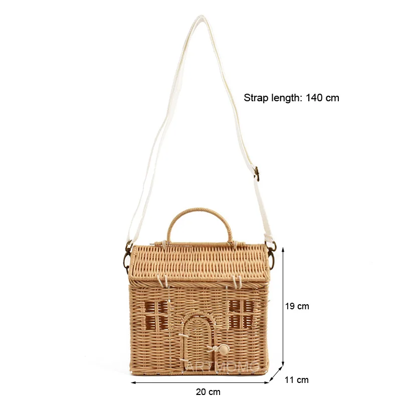 Creative House Shape Rattan Women Handbags Wicker Woven Shoulder Crossbody Bags Funny Summer Beach Straw Bag Handmade Travel Bag 
Creative House Shape Rattan Women Handbags Wicker Woven Shoulder Crossbody Bags Funny Summer Beach Straw Bag Handmade Travel Bag