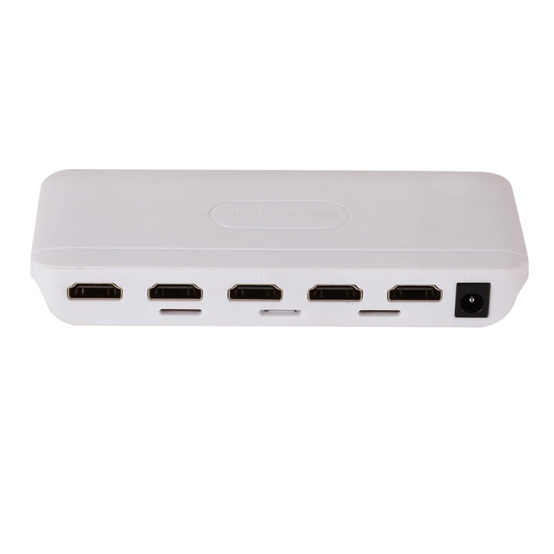 1X4 HDMI-совместимый сплиттер, HD 1080P видео коммутатор 1 в 4 Out Поддержка 3D автораспределитель сплиттер для ПК HDTV DV
1X4 HDMI-совместимый сплиттер, HD 1080P видео коммутатор 1 в 4 Out Поддержка 3D автораспределитель сплиттер для ПК HDTV DV