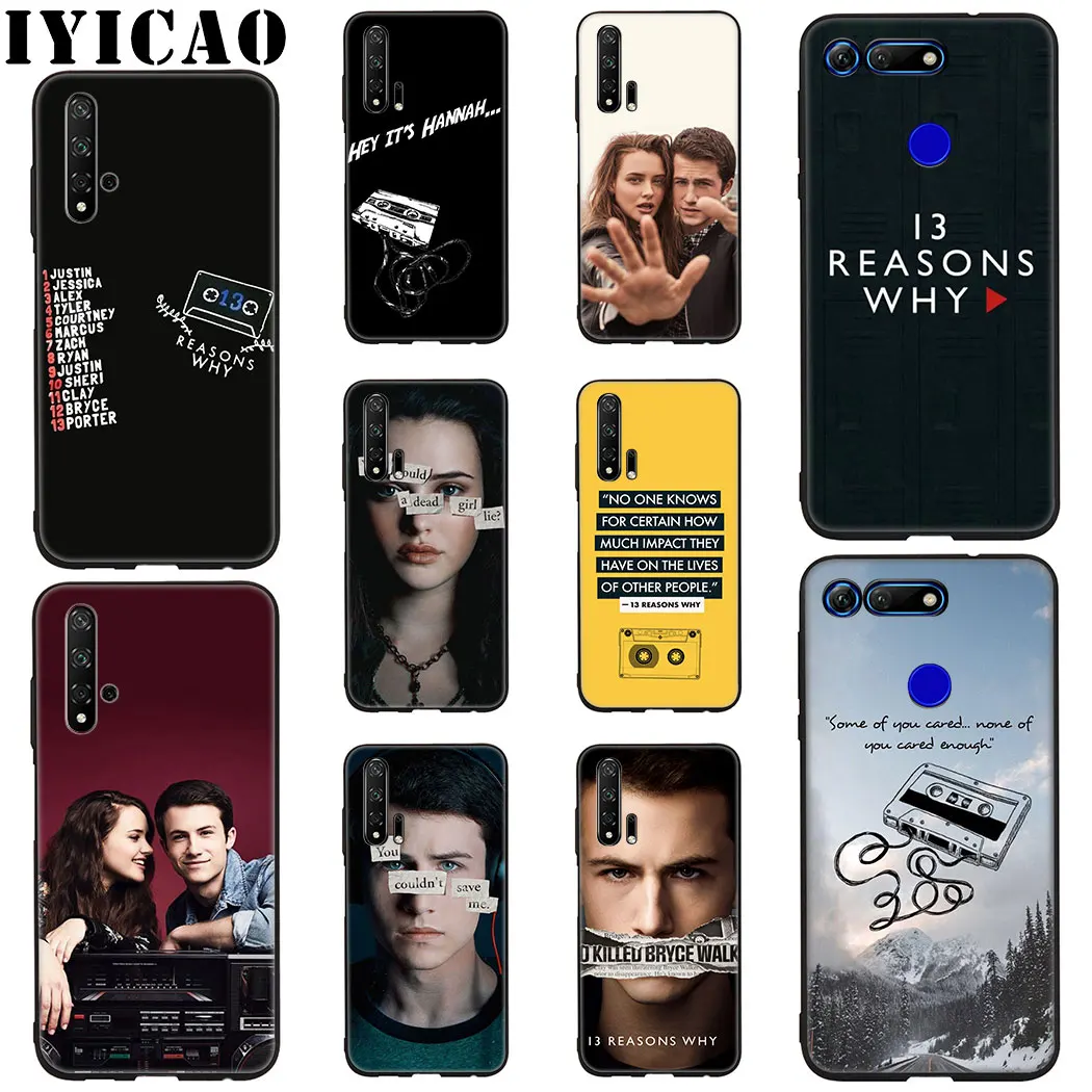 IYICAO Мягкий силиконовый чехол для Honor View 20 8C 8X 8 9 10 Lite 6A 7C 7X 7A 9X Pro Note 13