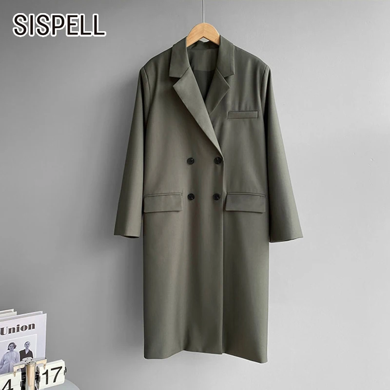 SISPELL Solid Color Casual Coats For Female Lapel Collar Long Sleeve Loose Women's Casual Long Coat Fashion Autumn New 2021
SISPELL Solid Color Casual Coats For Female Lapel Collar Long Sleeve Loose Women's Casual Long Coat Fashion Autumn New 2021