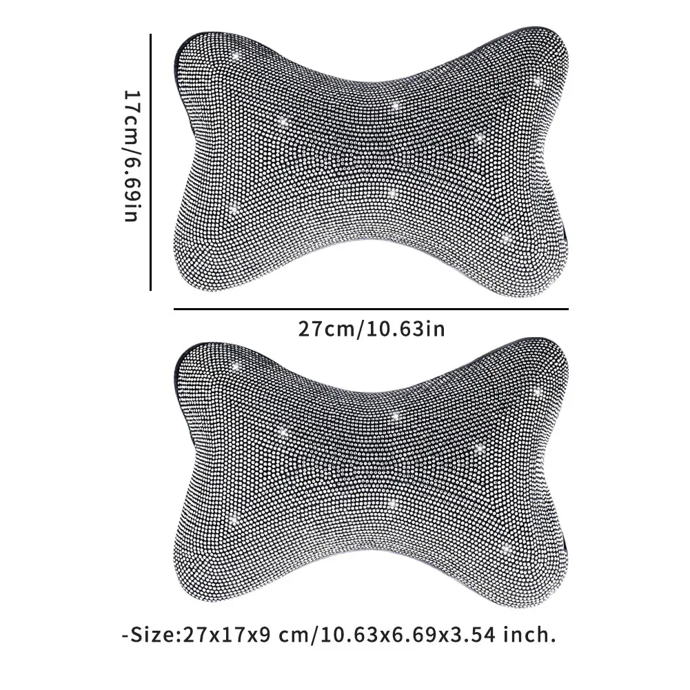 Car Bling Accessories For Woman Interior Set Styling Rhinestone Headrest Pillows Back Support Seat Cushion Pain Relief Sparkly
Car Bling Accessories For Woman Interior Set Styling Rhinestone Headrest Pillows Back Support Seat Cushion Pain Relief Sparkly