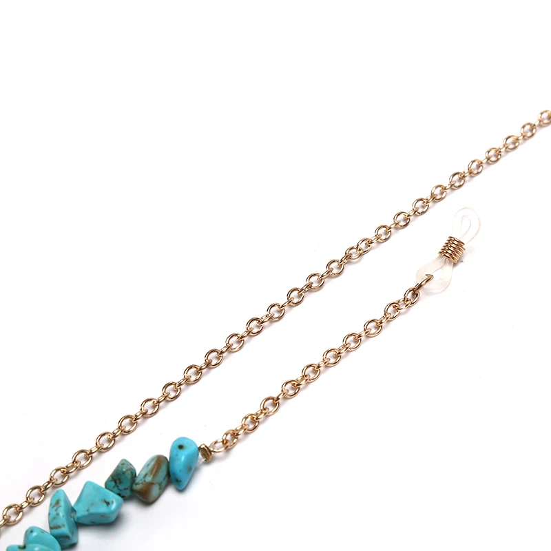 Irregular Blue Stone Beads Charm Sunglasses Lanyard Strap Necklace Eyeglass Glasses Gold Chain Cord For Reading Glasses
Irregular Blue Stone Beads Charm Sunglasses Lanyard Strap Necklace Eyeglass Glasses Gold Chain Cord For Reading Glasses