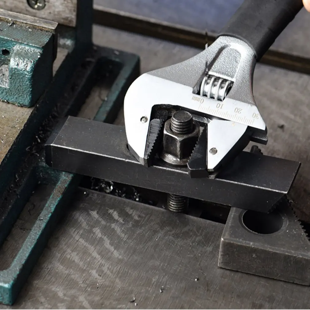 Wide Adjustable Wrench Universal Spanner Key Nut Wrench 8 Inch 10 Inch Large Opening Adjustable Spanner Repair Hand Tools
Wide Adjustable Wrench Universal Spanner Key Nut Wrench 8 Inch 10 Inch Large Opening Adjustable Spanner Repair Hand Tools