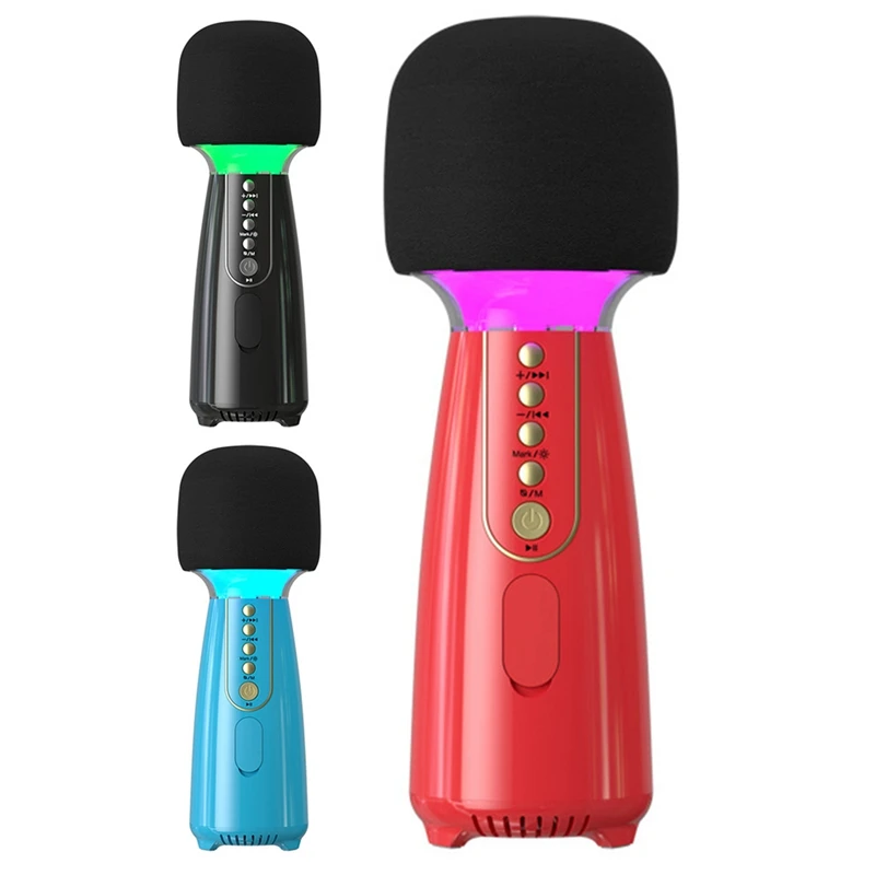 FULL-Wireless Bluetooth Karaoke Microphone Dynamic Microphone with Colorful Lights Portable Singing Speaker
FULL-Wireless Bluetooth Karaoke Microphone Dynamic Microphone with Colorful Lights Portable Singing Speaker