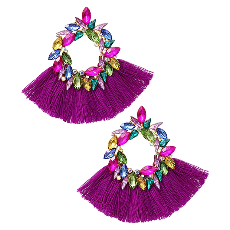 ZHINI Bohemia Ethnic Short Tassel Earrings for Women Unique Personality DIY Color Crystal Dangle Earring Fashion Jewelry Gift
ZHINI Bohemia Ethnic Short Tassel Earrings for Women Unique Personality DIY Color Crystal Dangle Earring Fashion Jewelry Gift