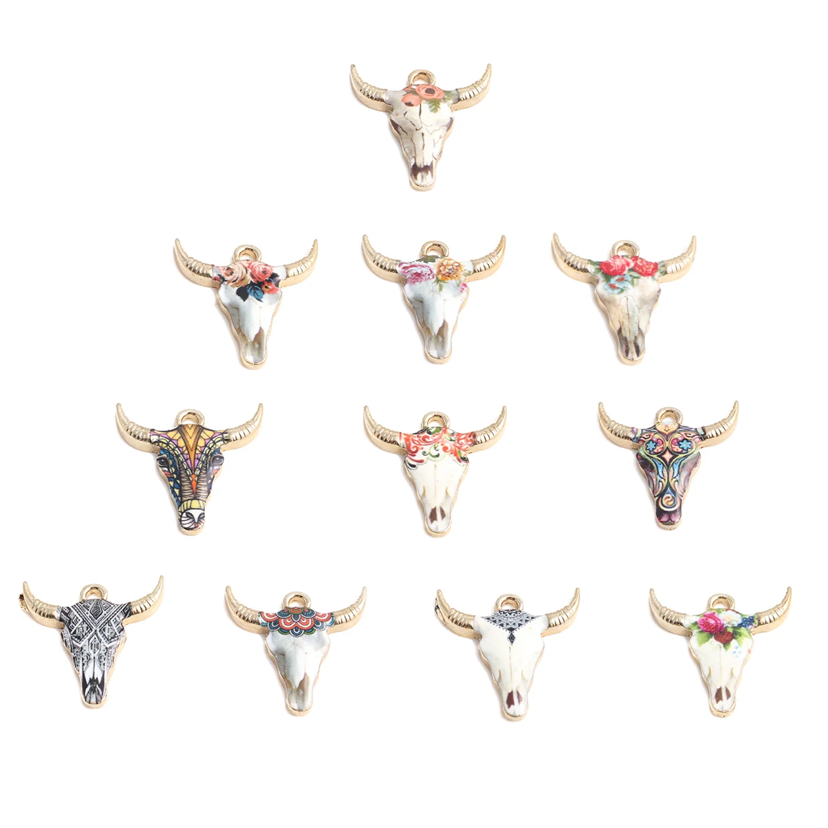 10 PCs Doreen Box Cow Animal Charms Zinc Alloy Gold Color Multicolor Flower Enamel Pendant For DIY Jewelry Making 22mm x 21mm
10 PCs Doreen Box Cow Animal Charms Zinc Alloy Gold Color Multicolor Flower Enamel Pendant For DIY Jewelry Making 22mm x 21mm