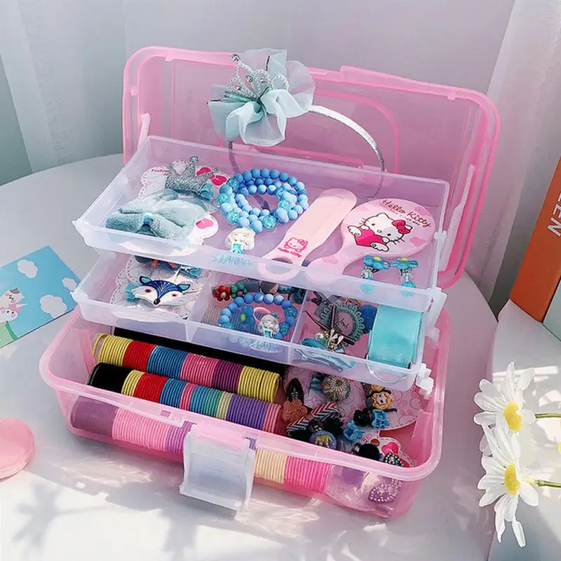1pc Multilayer Children Hair Accessories Box Desktop Cosmetics Jewelry Manicure Girl's head rope jewelry Storage Box
1pc Multilayer Children Hair Accessories Box Desktop Cosmetics Jewelry Manicure Girl's head rope jewelry Storage Box
