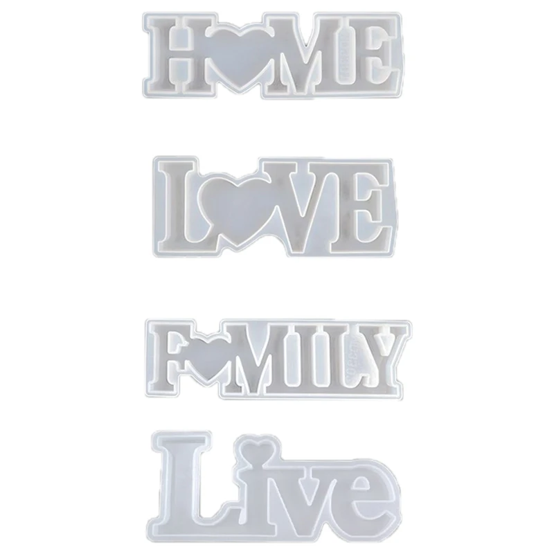 Silicone Casting Resin Molds DIY Crafts Letter Home,Love,Live,Family Resin Word Sign Molds,for DIY Home Decoration Gift
Silicone Casting Resin Molds DIY Crafts Letter Home,Love,Live,Family Resin Word Sign Molds,for DIY Home Decoration Gift