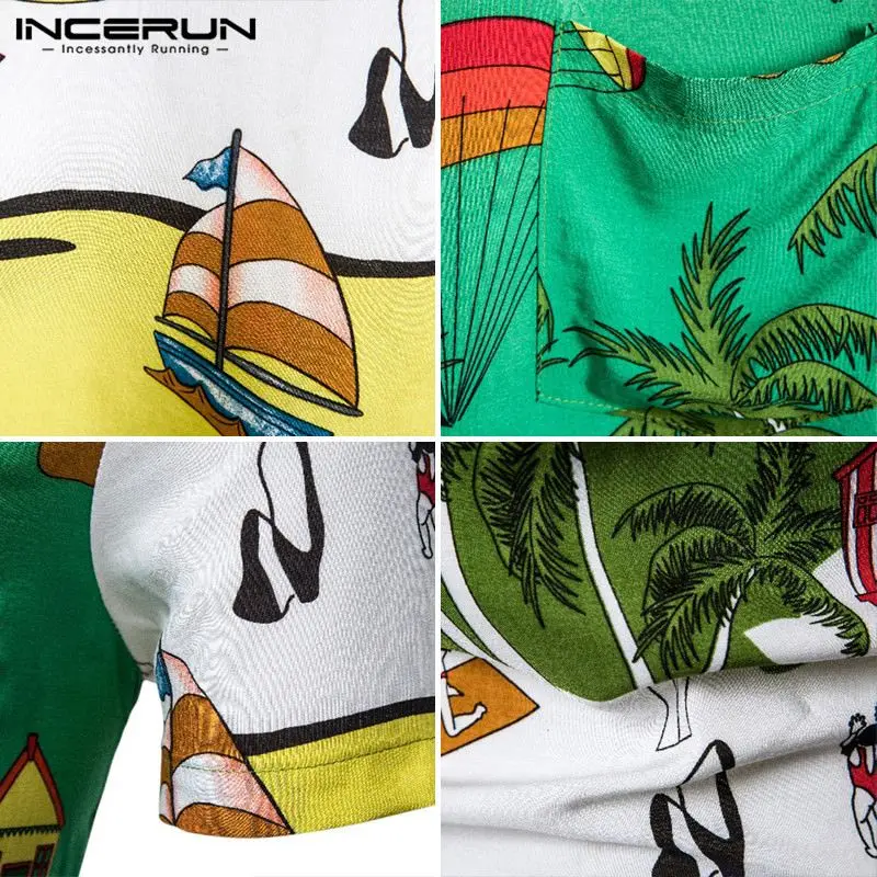 INCERUN Summer Hawaiian Shirts Men Leisure Printed Camisa Short Sleeve Lapel Buttons Chemise 2021 Loose Breathable Blusas S-5XL7
INCERUN Summer Hawaiian Shirts Men Leisure Printed Camisa Short Sleeve Lapel Buttons Chemise 2021 Loose Breathable Blusas S-5XL7