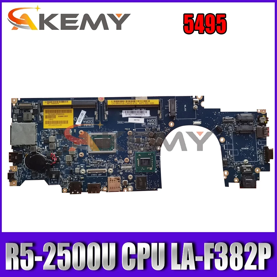 Akemy BRAND NEW LA-F382P For Dell Latitude 5495 Laptop Motherboard DDM90 MKC9X R5-2500U CN-068J8X 68J8X Mainboard 100% TESTED
Akemy BRAND NEW LA-F382P For Dell Latitude 5495 Laptop Motherboard DDM90 MKC9X R5-2500U CN-068J8X 68J8X Mainboard 100% TESTED