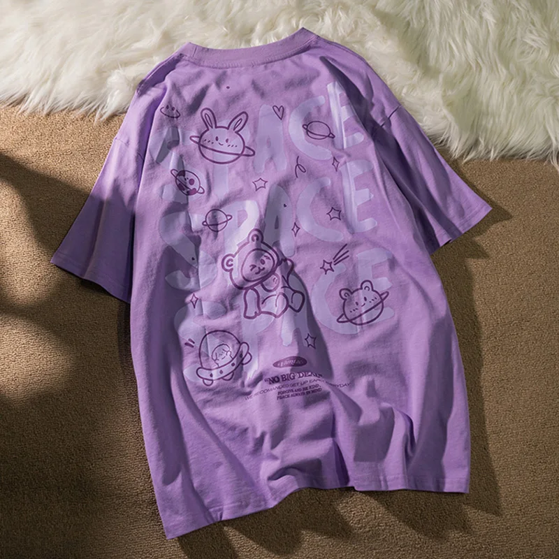 100% Cotton 2021 Summer Women's T-Shirt Harajuku Front Back Letter Print Top Loose Sleeve Short Sleeve Tshirt For Women
100% Cotton 2021 Summer Women's T-Shirt Harajuku Front Back Letter Print Top Loose Sleeve Short Sleeve Tshirt For Women