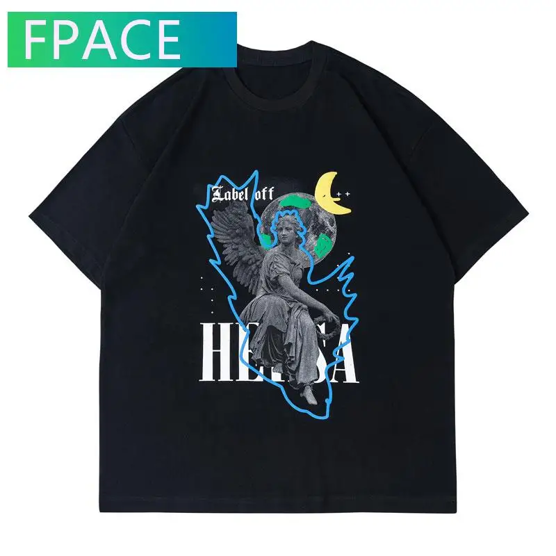 FPACE Oversized Tees Shirts Harajuku Graffiti Statue Print Tshirts Casual Hip Hop Hipster Streetwear Short Sleeve Cotton Tops
FPACE Oversized Tees Shirts Harajuku Graffiti Statue Print Tshirts Casual Hip Hop Hipster Streetwear Short Sleeve Cotton Tops