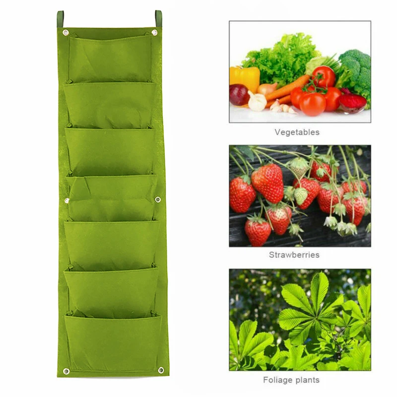 4/7-Pockets Wall Hanging Plant Flower Pots Felt Bags Wall Vertical Gardeninng Plant Pots Succulents Flower Pot Bonsai Home Decor
4/7-Pockets Wall Hanging Plant Flower Pots Felt Bags Wall Vertical Gardeninng Plant Pots Succulents Flower Pot Bonsai Home Decor