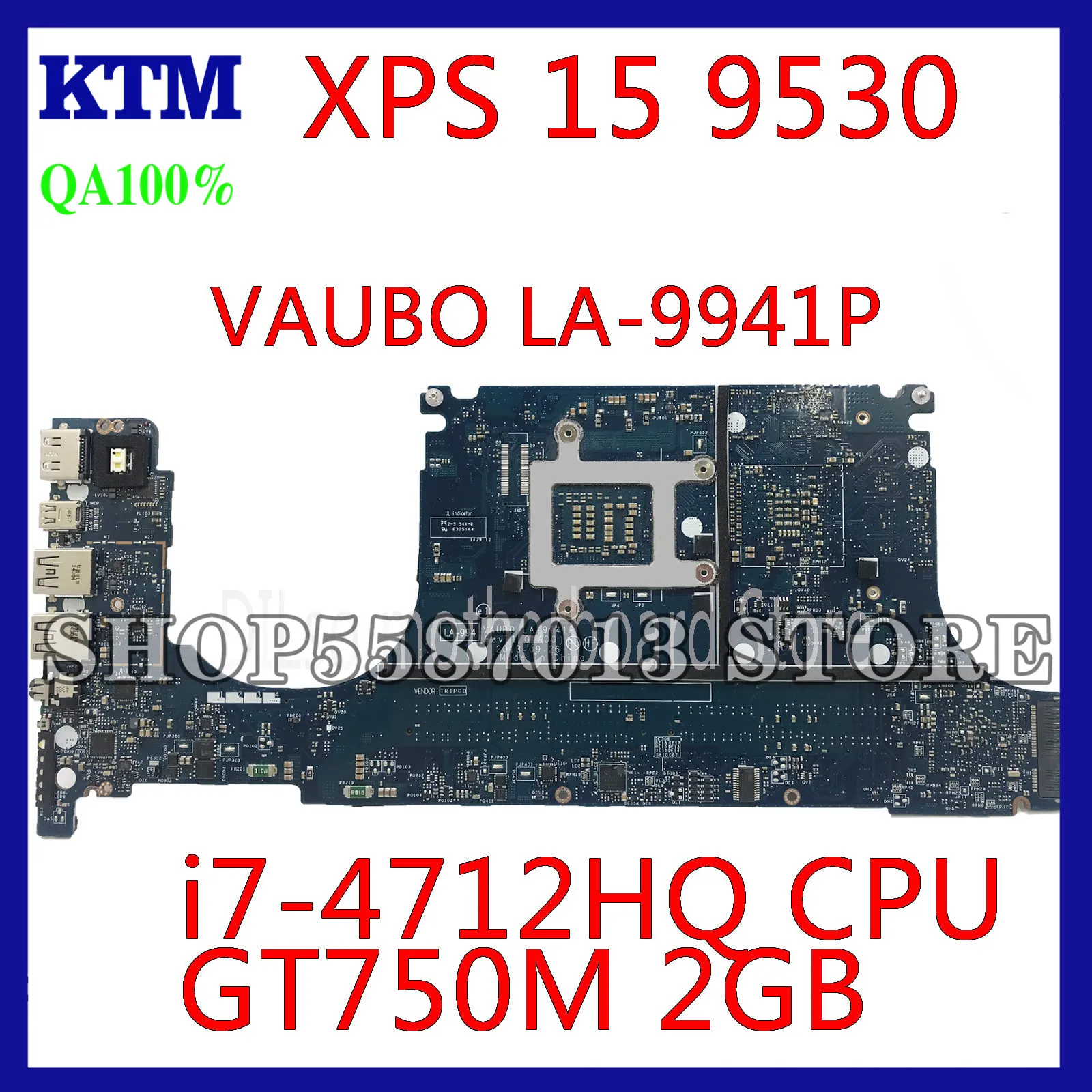 KEFU CN-0R99XN 0R99XN Motherboard FOR Dell XPS 15 9530 Laptop Motherboard LA-9941P i7-4712HQ CPU GT750M 2GB Tested 100% work
KEFU CN-0R99XN 0R99XN Motherboard FOR Dell XPS 15 9530 Laptop Motherboard LA-9941P i7-4712HQ CPU GT750M 2GB Tested 100% work