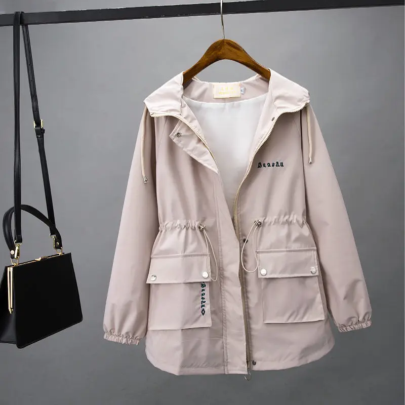 Women Solid Color Hooeded Jacket Spring And Autumn Casual Style Woman Parkas Female Coats
Women Solid Color Hooeded Jacket Spring And Autumn Casual Style Woman Parkas Female Coats