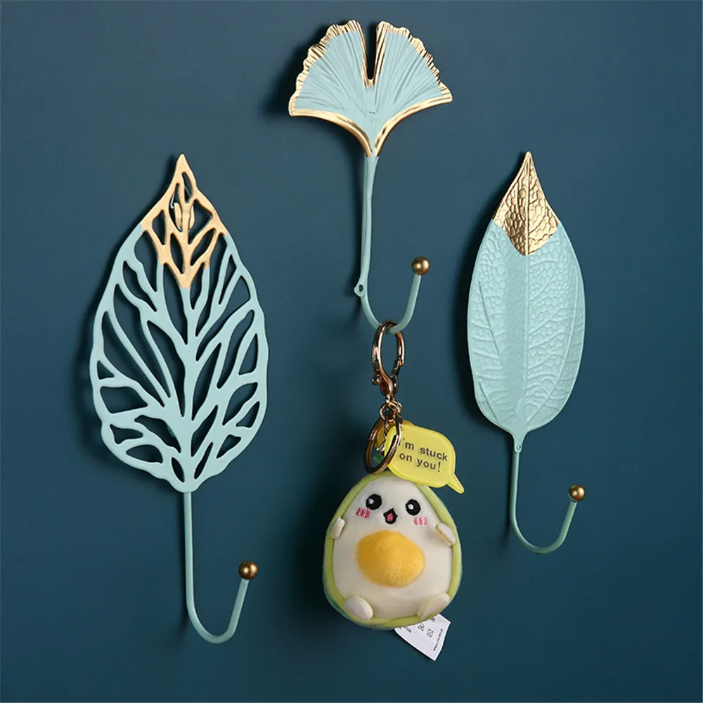 Wall Hooks For Hanging Clothes No-punch Wall Hanger Coat Key Holder Towel Hook Iron Art Wall Decor Golden Leaves Home Storage
Wall Hooks For Hanging Clothes No-punch Wall Hanger Coat Key Holder Towel Hook Iron Art Wall Decor Golden Leaves Home Storage