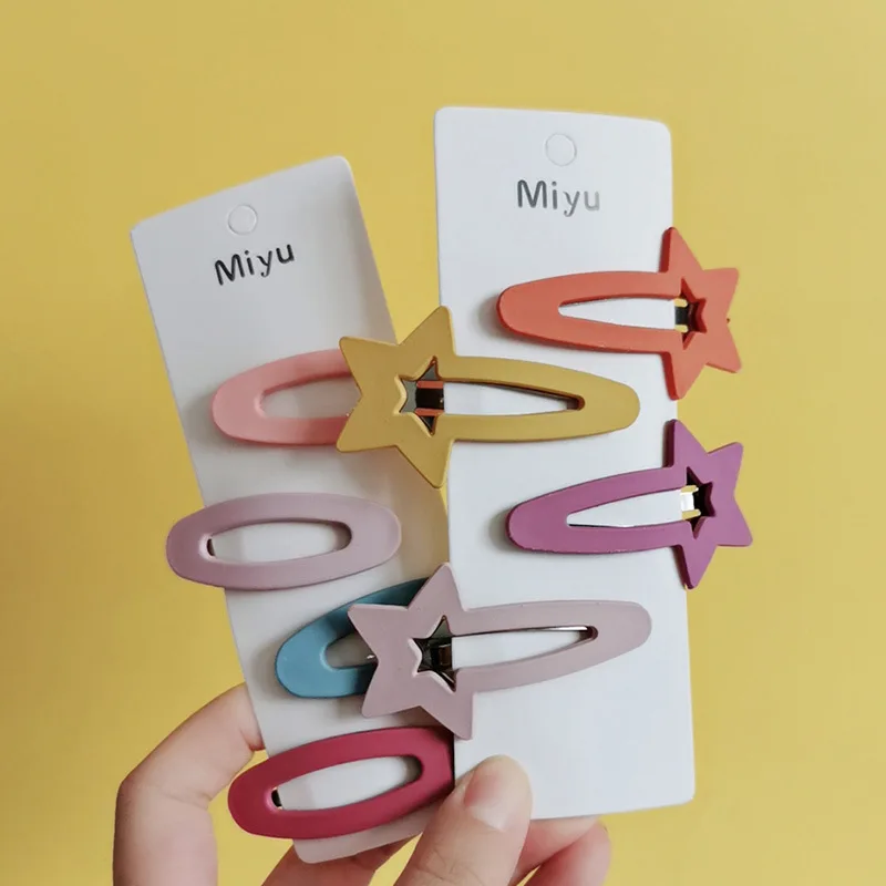 Oaoleer 4PCS/lot Baby Solid Hair Clips Stars Rabbits Hairpins For Girls Children Candy Color Geometric Pins Cute Accessories
Oaoleer 4PCS/lot Baby Solid Hair Clips Stars Rabbits Hairpins For Girls Children Candy Color Geometric Pins Cute Accessories