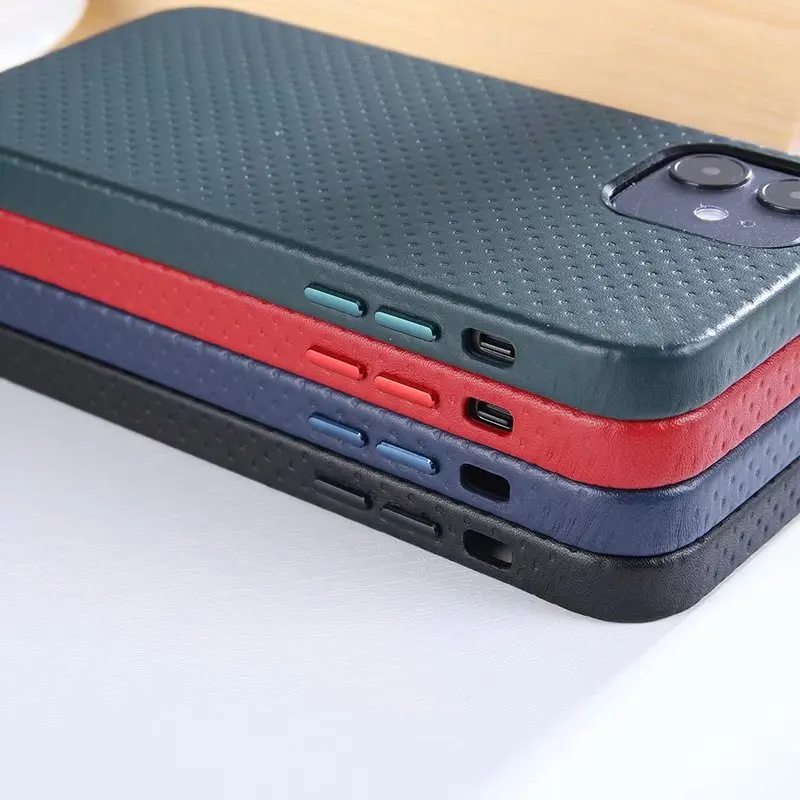 For iPhone 12 / 12 Pro All-inclusive Genuine Leather Cowhide Mesh Pattern Phone Case for iPhone 12 mini / 12 Pro Max Cover
For iPhone 12 / 12 Pro All-inclusive Genuine Leather Cowhide Mesh Pattern Phone Case for iPhone 12 mini / 12 Pro Max Cover