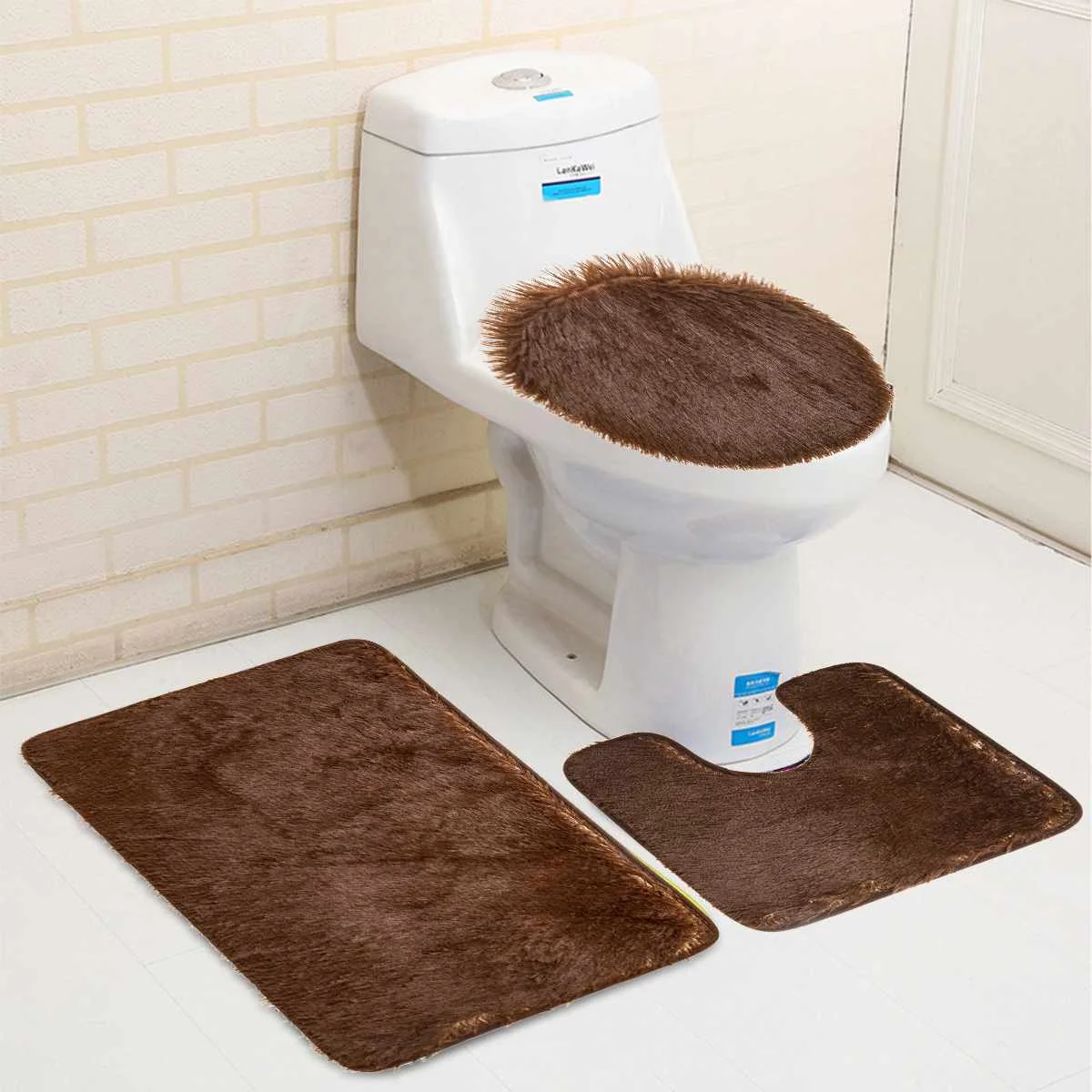 3pcs Non-Slip Bathroom Bath Mat Set Toilet Carpet Rug Flannel Toilet Rug Bathroom Shower Room Rug Pad Floor Mats Carpet
3pcs Non-Slip Bathroom Bath Mat Set Toilet Carpet Rug Flannel Toilet Rug Bathroom Shower Room Rug Pad Floor Mats Carpet