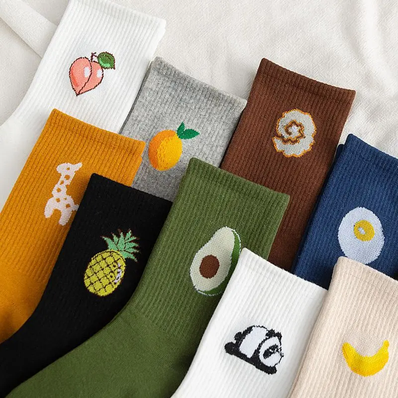 1Pair Women Socks New Fashion 2021 Harajuku Colorful Fruit Print Avocado Banana Girls Kawaii Socks
1Pair Women Socks New Fashion 2021 Harajuku Colorful Fruit Print Avocado Banana Girls Kawaii Socks
