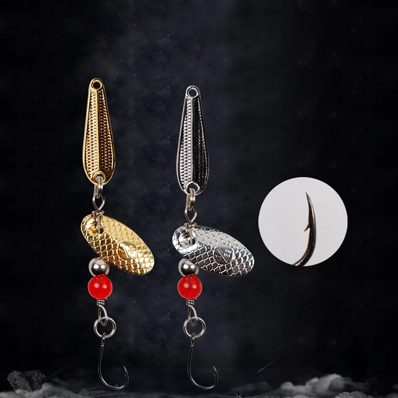 2Pcs Gold Silver Scale Spinner Spoon Metal Bait Fishing Lure 2.4g Sequins Spoon Baits for Bass Trout Perch Pike Rotating Fishing
2Pcs Gold Silver Scale Spinner Spoon Metal Bait Fishing Lure 2.4g Sequins Spoon Baits for Bass Trout Perch Pike Rotating Fishing
